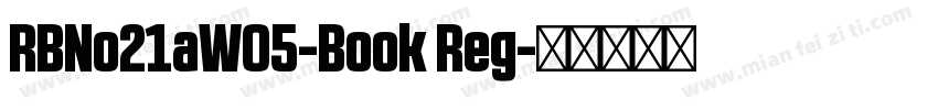 RBNo21aW05-Book Reg字体转换
